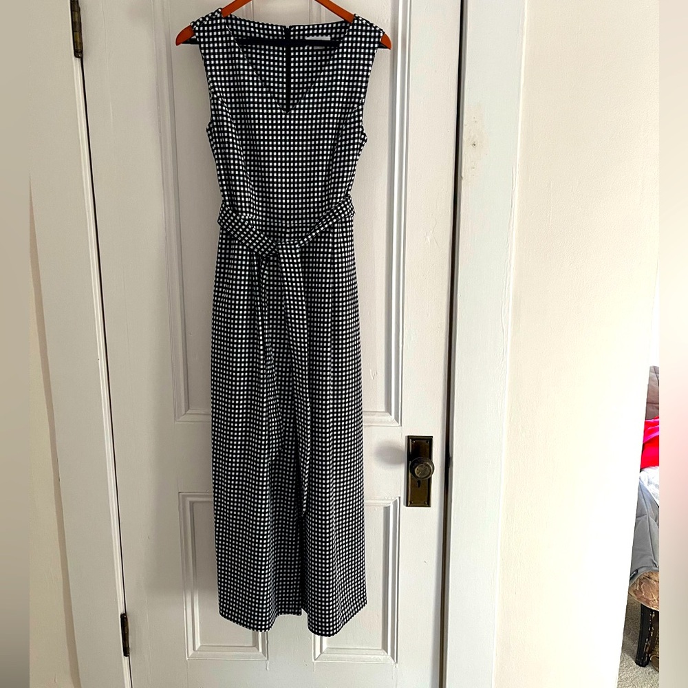Calvin Klein Houndstooth Jumpsuit